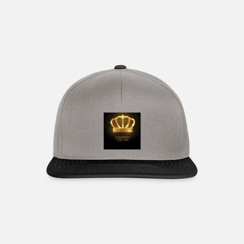 Elisabeth 1 - Casquette snapback - gris graphite/noir