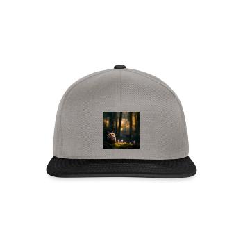 Small Owl starting it's journey - Snapback Cap - Graphit/Schwarz - Vorne