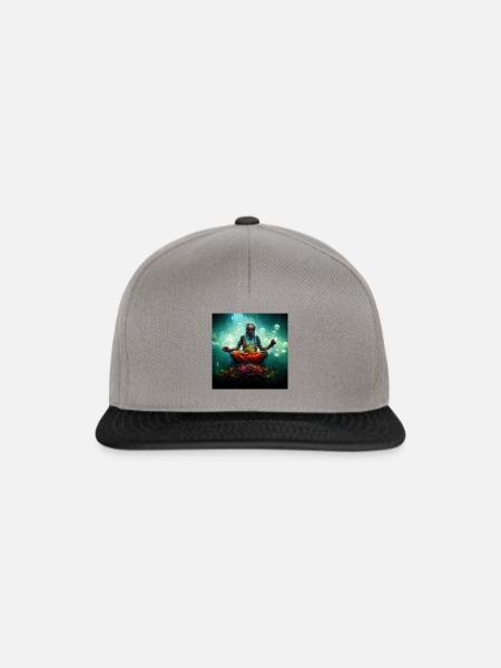 keep calm, indian sadu - Snapback Cap - Graphit/Schwarz