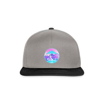 Hanggleiter Drachenflieger Deltasegler - Snapback Cap - Graphit/Schwarz - Vorne