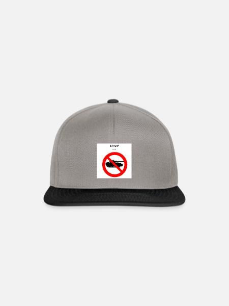 stop war - Snapback Cap - Graphit/Schwarz