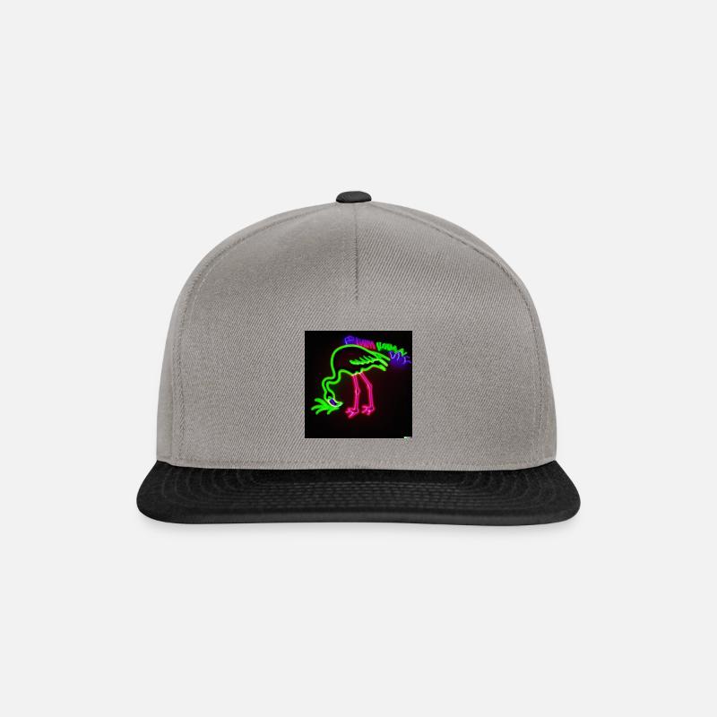 Neon Vogel - Snapback Cap - Graphit/Schwarz