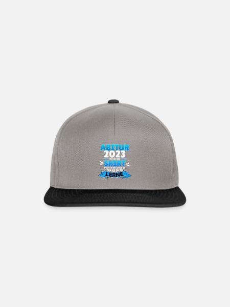 Abitur 2023 lustiger Abi Spruch T-shirt Abiball - Snapback Cap - Graphit/Schwarz