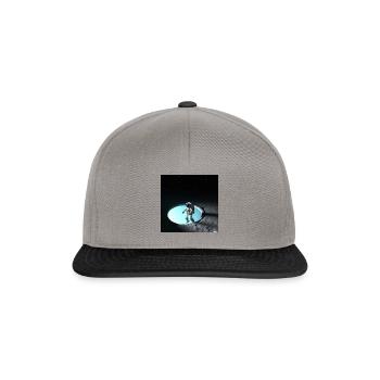 Astronaut in beiden Sphären - Snapback Cap - Graphit/Schwarz - Vorne