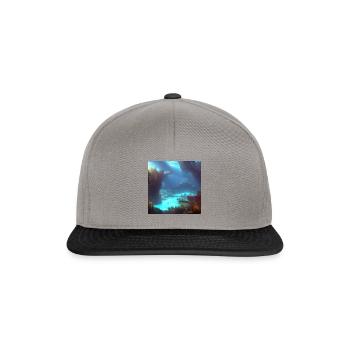 Underwater 01 - Snapback Cap - graphite/black - Front