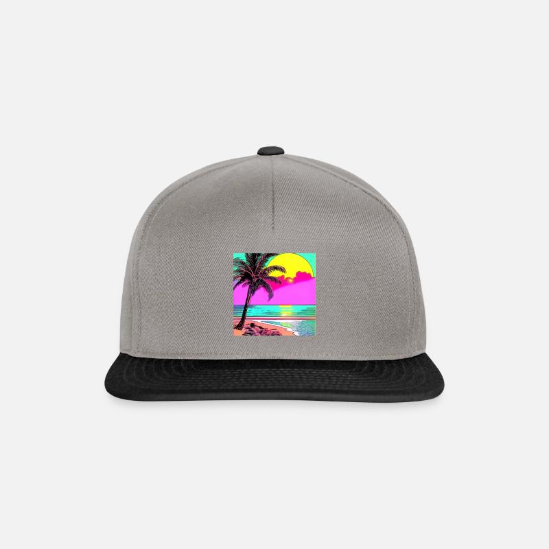 Île - Casquette snapback - gris graphite/noir