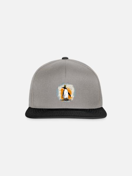 Urban Penguin #2 - Snapback Cap - Graphit/Schwarz