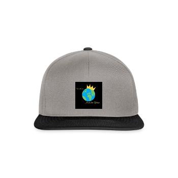 „We used to Rule the World“ Design - Snapback Cap - Graphit/Schwarz - Vorne