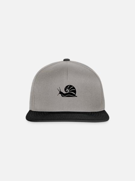 Escargot - Casquette snapback - gris graphite/noir