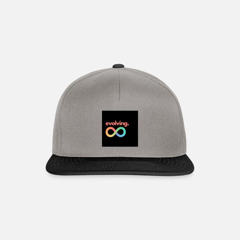 evolving. - Snapback Cap - graphite/black