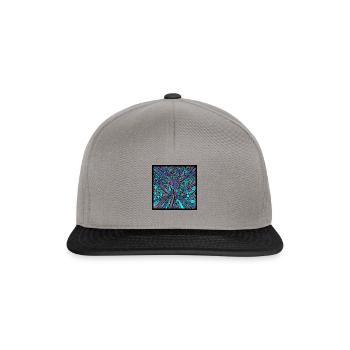 Abstract Illustration Series B - Snapback Cap - graphite/black - Front