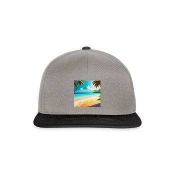 Tranquillité côtière - Casquette snapback - gris graphite/noir - Devant