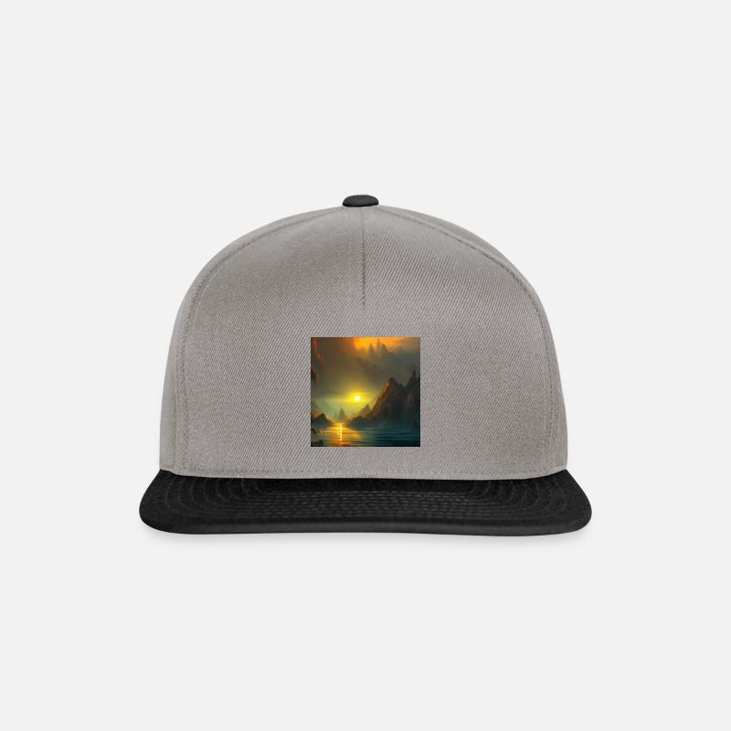 Sonnenuntergang - Snapback Cap - Graphit/Schwarz