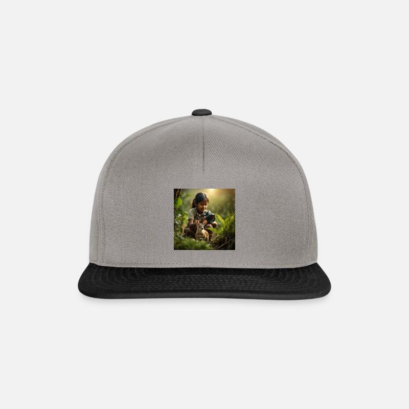 Dear nature, protect the land - Snapback Cap - graphite/black