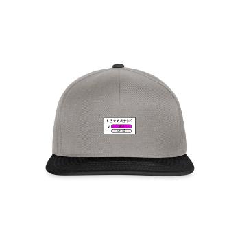 Spielende? Retro-8-Bit-Spiele - Snapback Cap - Graphit/Schwarz - Vorne
