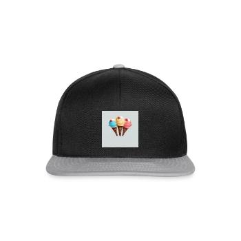 Eis - Snapback Cap - Schwarz/Grau - Vorne