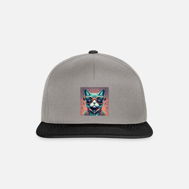 Disco-Cat - Casquette snapback - gris graphite/noir
