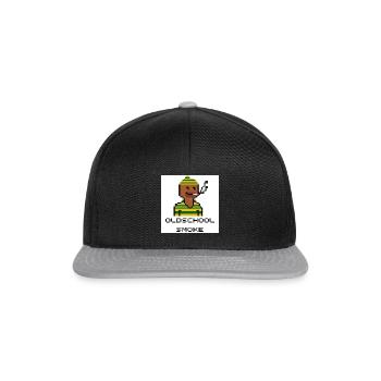 Smoke Oldschool - Snapback Cap - Schwarz/Grau - Vorne