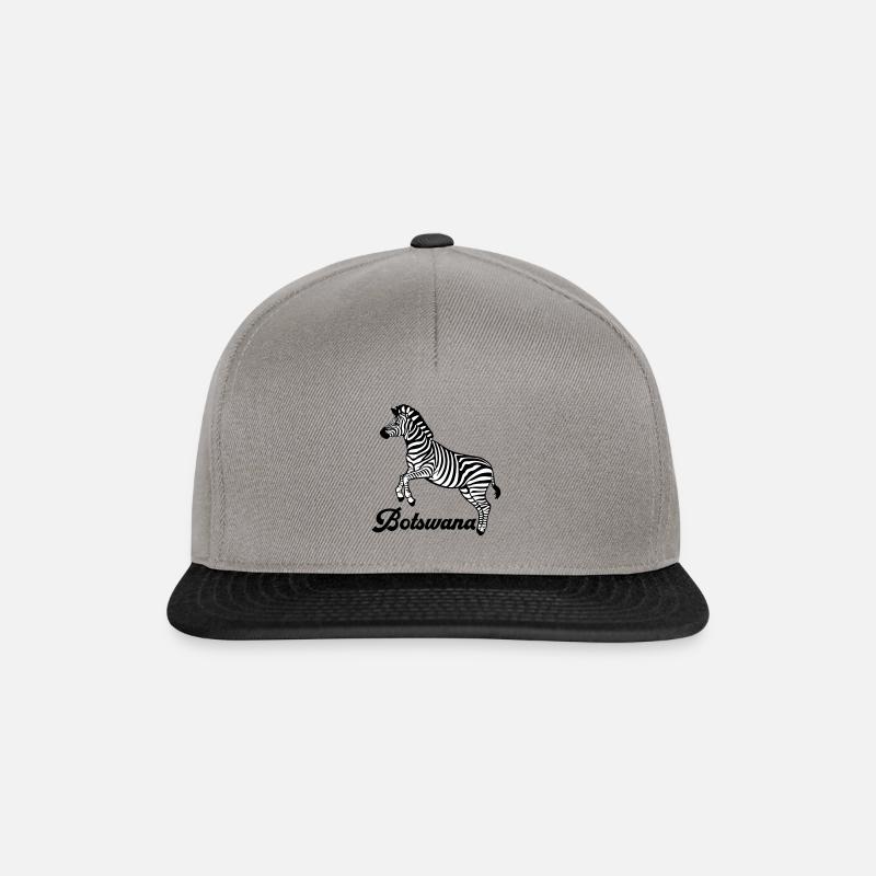 zebra Botswana - Snapback Cap - Graphit/Schwarz