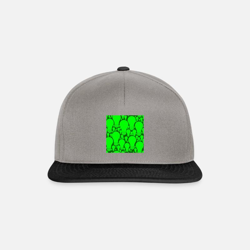Licht an! - Snapback Cap - Graphit/Schwarz