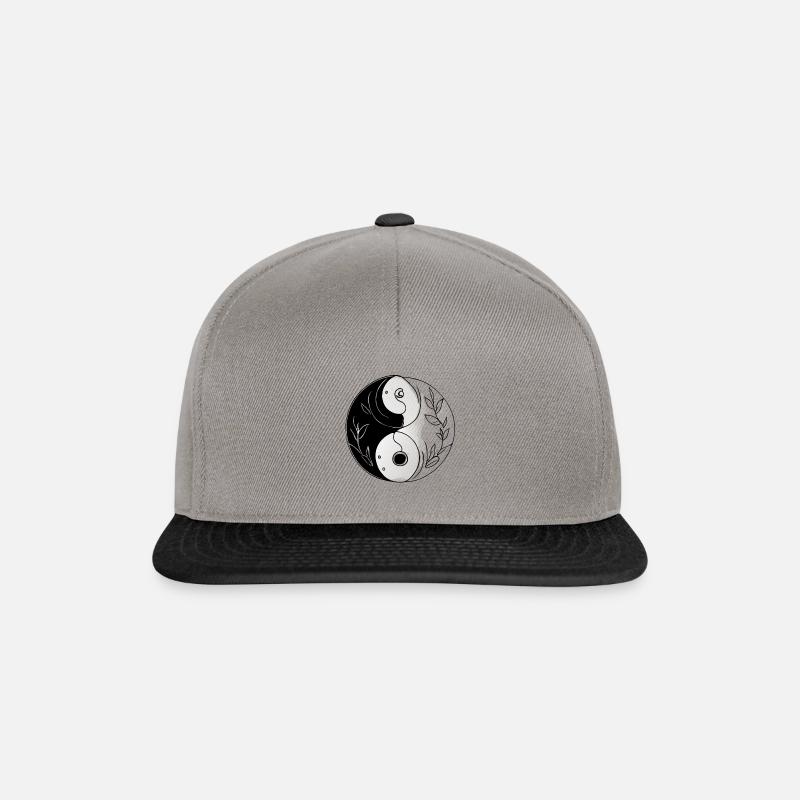 Aesthetic ying yang - Snapback Cap - Graphit/Schwarz