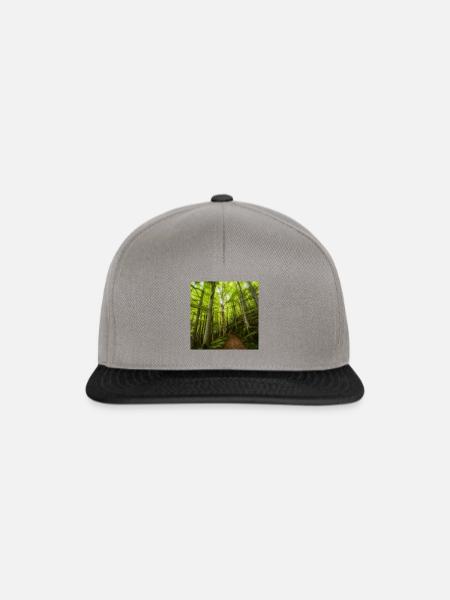 Smaragdgrne Dschungel - Snapback Cap - Graphit/Schwarz