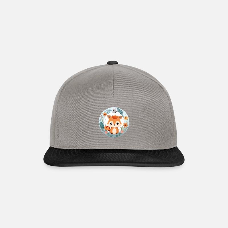 Mr. Fuchs - Snapback Cap - Graphit/Schwarz