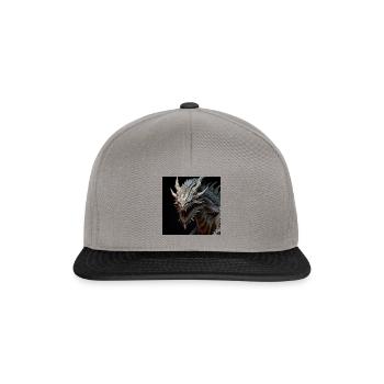 Drache - Snapback Cap - Graphit/Schwarz - Vorne