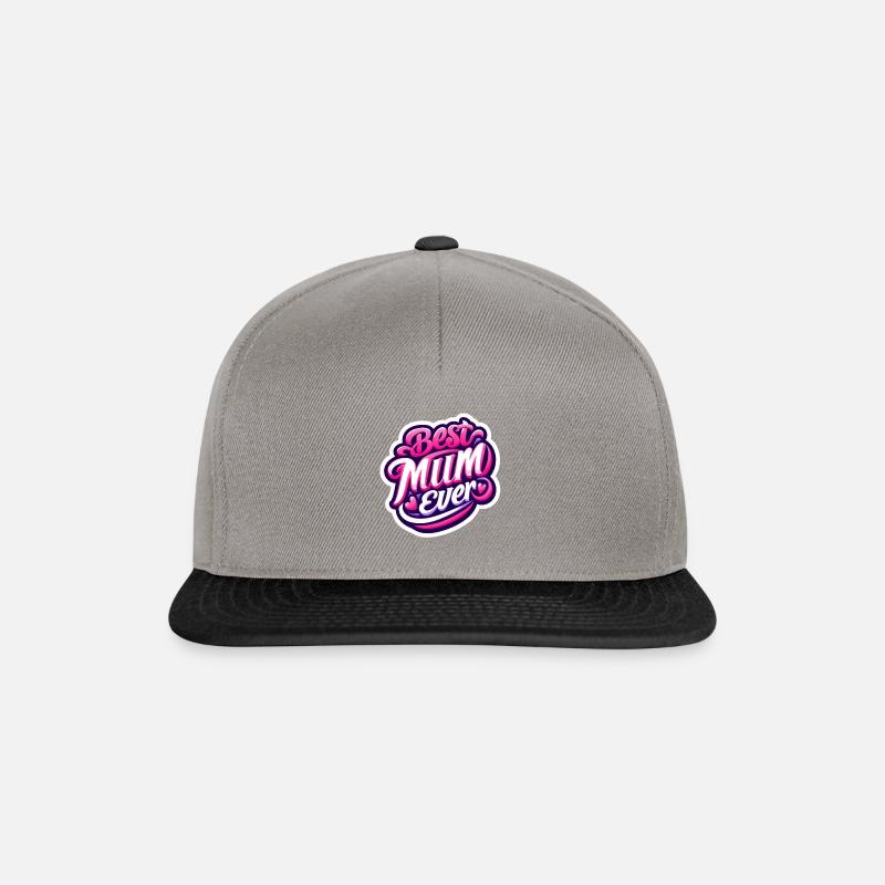 Best Mum Ever - Snapback Cap - Graphit/Schwarz