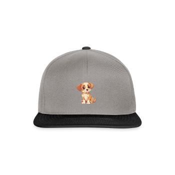 Doggy Doggo Dog - Snapback Cap - graphite/black - Front