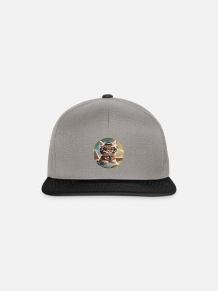 Piloten-Kätzchen - Snapback Cap - Graphit/Schwarz