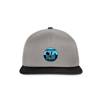 Bellyboat warning - Snapback Cap - graphite/black - Front