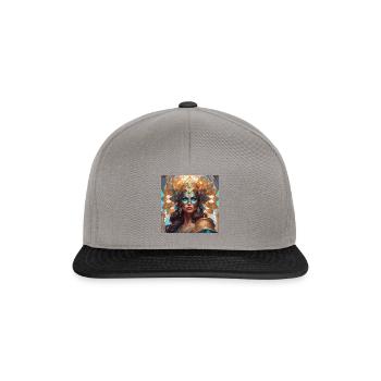 Masque - Casquette snapback - gris graphite/noir - Devant