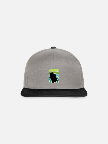 Backen Backwaren - Snapback Cap - Graphit/Schwarz