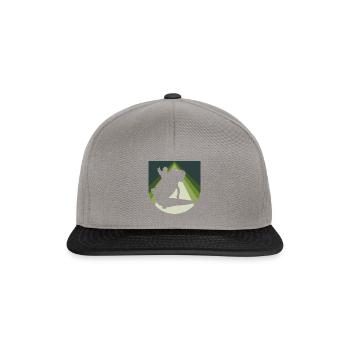 Haustier Axolotl - Snapback Cap - Graphit/Schwarz - Vorne