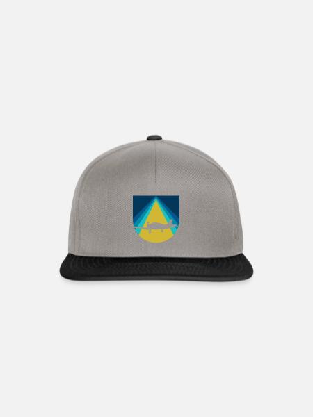 Luftfahrt Flugzeug Luftfahrt - Snapback Cap - Graphit/Schwarz