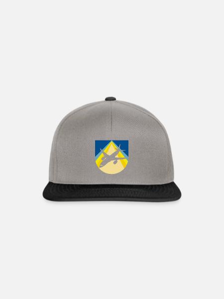 Luftfahrt Flieger - Snapback Cap - Graphit/Schwarz