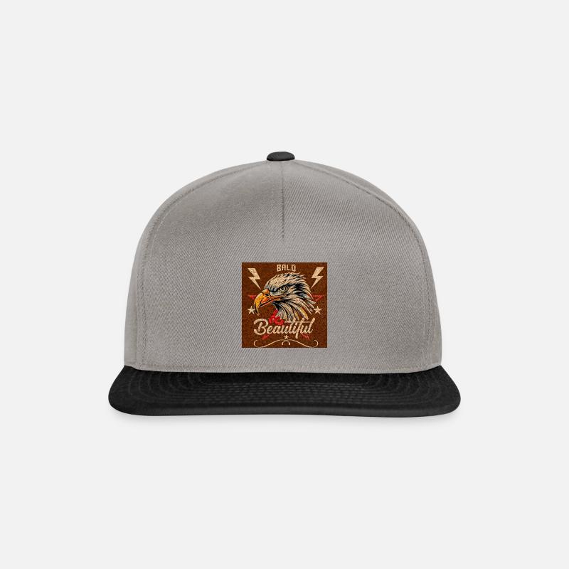 : Bald, Beautiful and Powerful - Snapback Cap - graphite/black