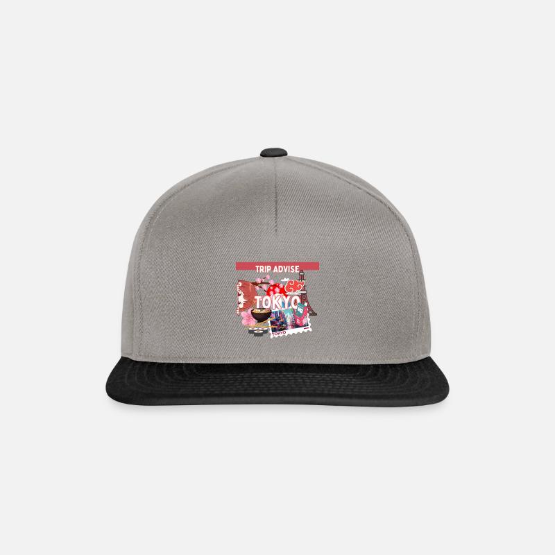 Trip Advise: DestinationTokyo - Snapback Cap - graphite/black