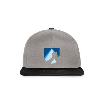 Bras de fer biceps - Casquette snapback - gris graphite/noir - Devant