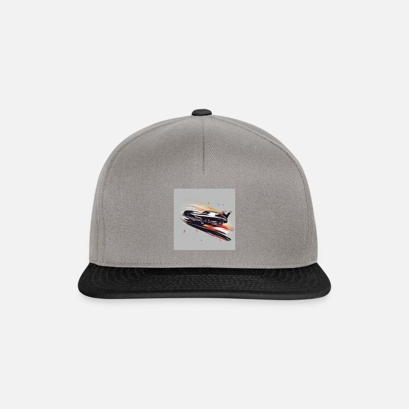 Schnelles Auto | Racing Car - Snapback Cap - Graphit/Schwarz