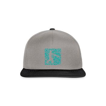 Cricket Cricketmannschaft Pitcher - Snapback Cap - Graphit/Schwarz - Vorne
