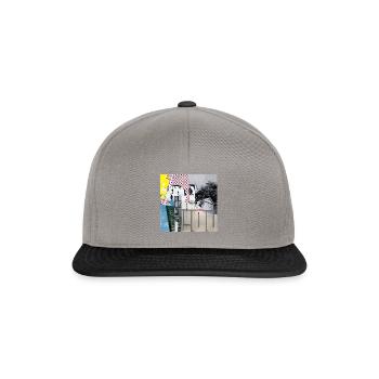 Collage deep in - Snapback Cap - Graphit/Schwarz - Vorne
