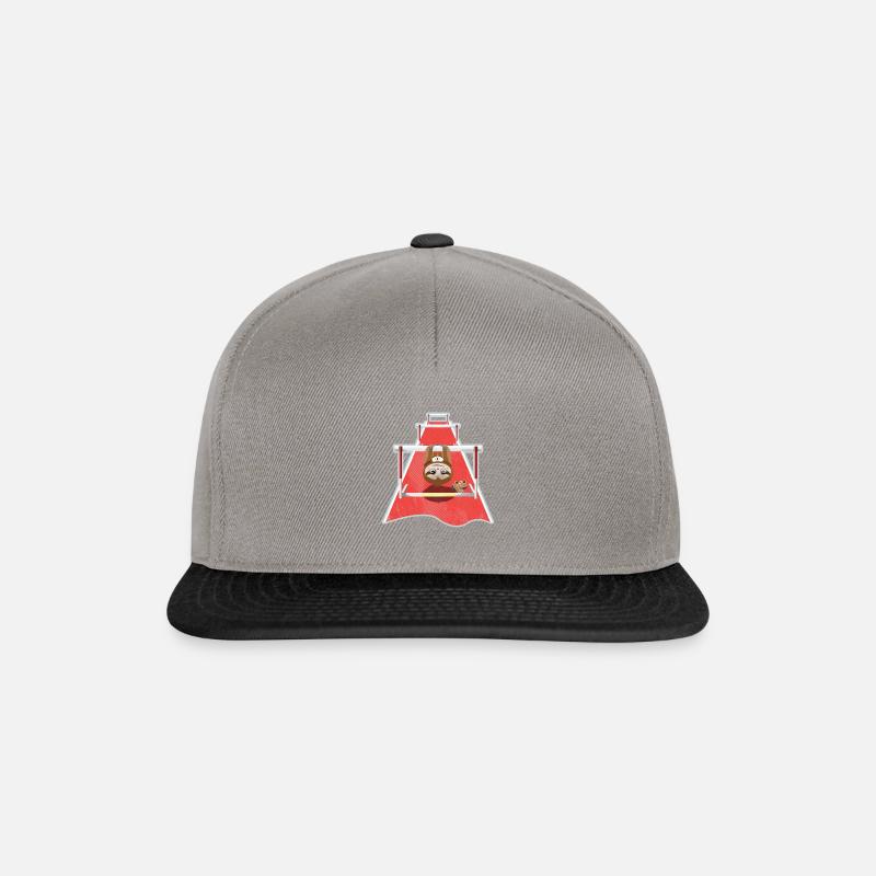Athlétisme paresseux - Casquette snapback - gris graphite/noir