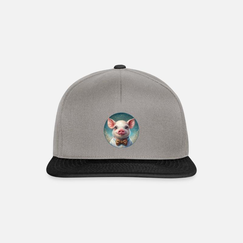 Schwein - Snapback Cap - Graphit/Schwarz