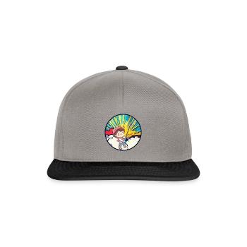 Angler Fishing Hook Frogfish - Snapback Cap - graphite/black - Front