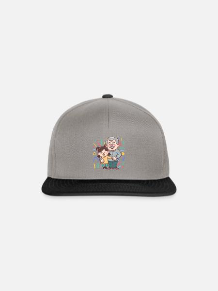 Opa Enkelkind - Snapback Cap - Graphit/Schwarz