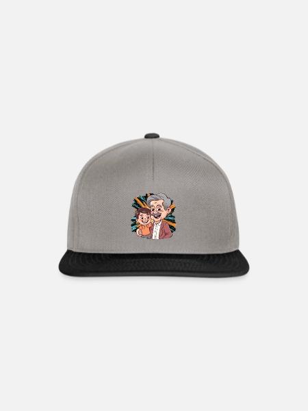 Opa Enkel - Snapback Cap - Graphit/Schwarz