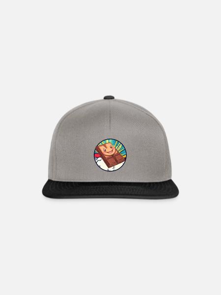 Schokolade Lecker - Snapback Cap - Graphit/Schwarz