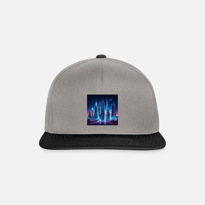 Neon Metropolis - Snapback Cap - graphite/black
